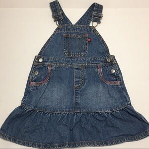 Carter's Baby Girls cotton Blue Denim Dress 24M
